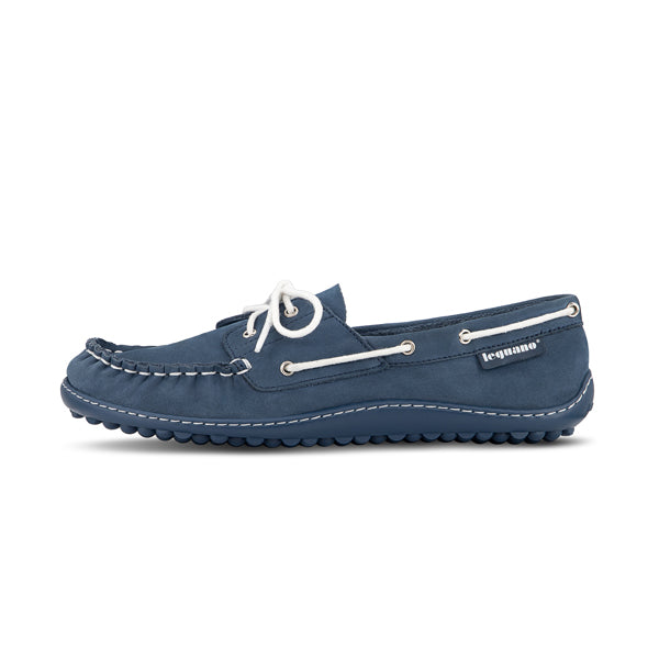 Leguano Barfussschuhe Morecassin Blau