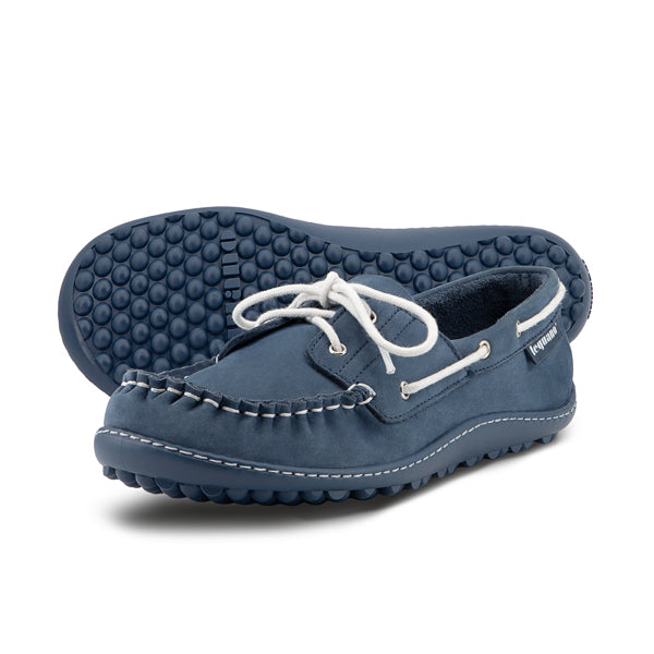 Leguano Barfussschuhe Morecassin Blau