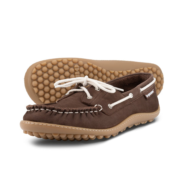 Leguano Barfussschuhe Morecassin Mokka