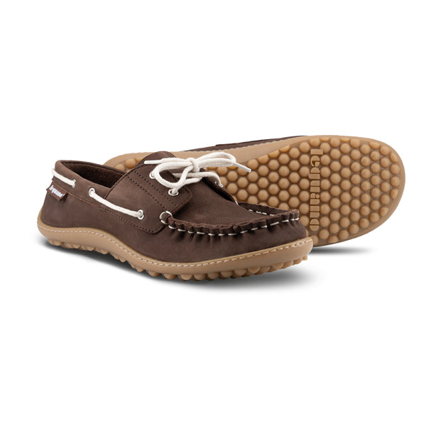 Leguano Barfussschuhe Morecassin Mokka