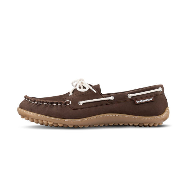 Leguano Barfussschuhe Morecassin Mokka