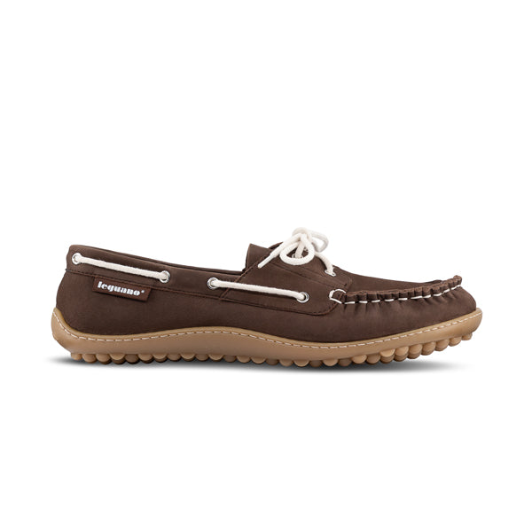 Leguano Barfussschuhe Morecassin Mokka