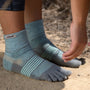 Injinji Zehensocken Injinji Zehensocken Women's Trail Midweight Mini-Crew Mint - 213131MI