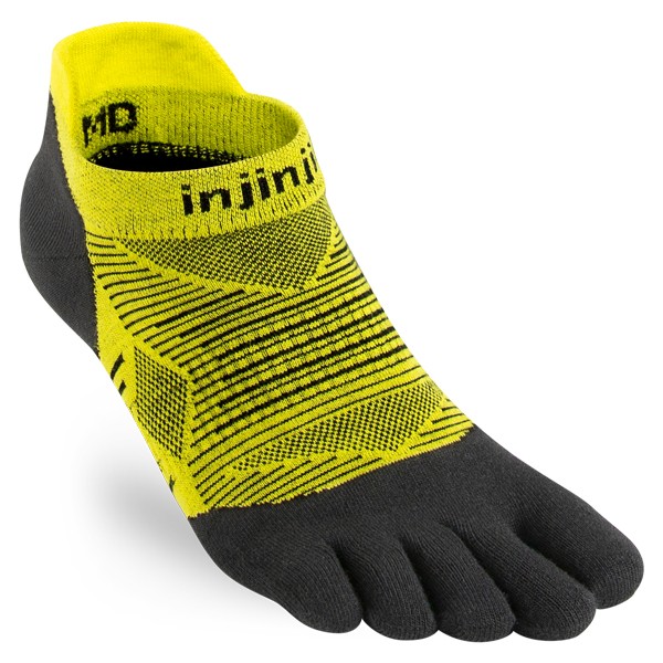 Injinji Run Lightweight No-Show 2.0 Gelb/Schwarz