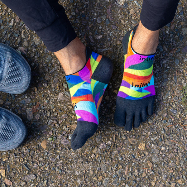 Injinji Run No-Show - Zehensocken Verdure