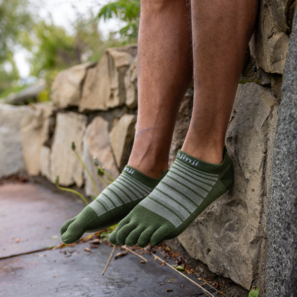 Injinji Run Nuwool No-Show - Zehensocken Forest