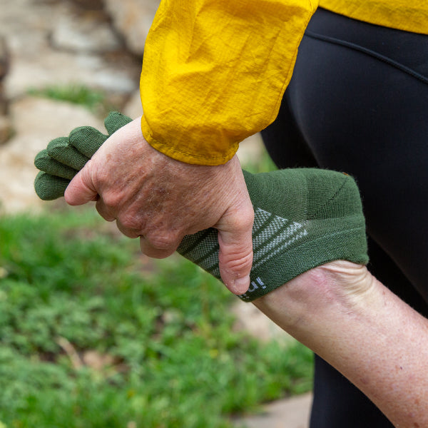 Injinji Run Nuwool No-Show - Zehensocken Forest