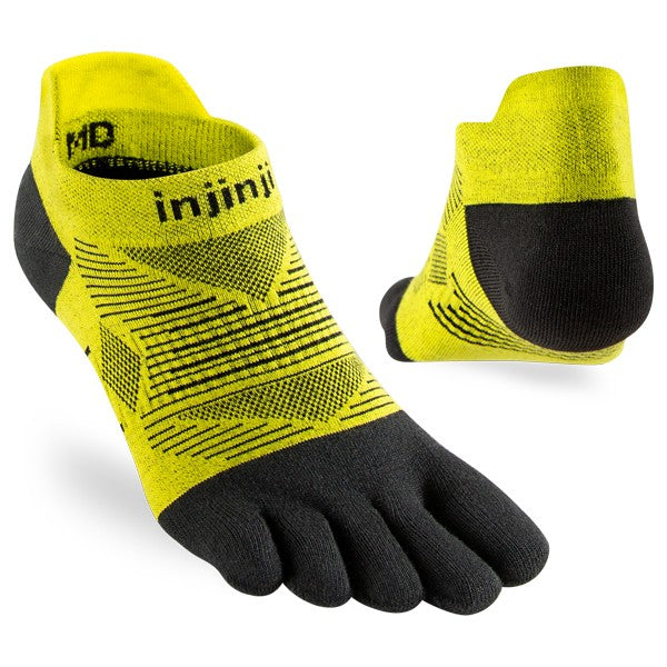 Injinji Run Lightweight No-Show 2.0 Gelb/Schwarz