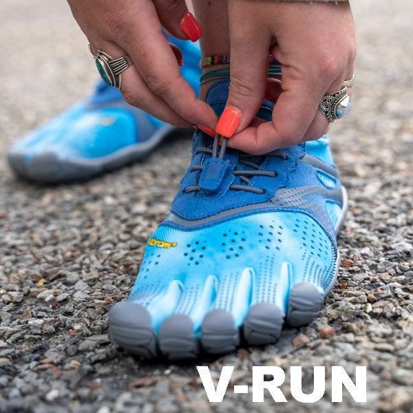 Vibram FiveFingers V-Run Femme Bleu clair
