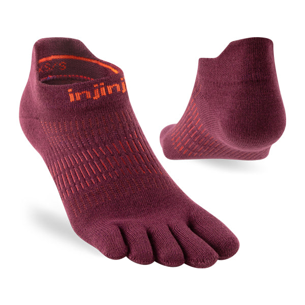 Injinji Women Run Lightweight No-Show Mahogany