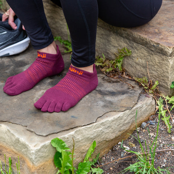 Injinji Women Run Lightweight No-Show Mahogany