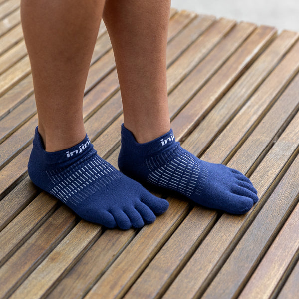 Injinji Women's Run Lightweight No-Show Navy