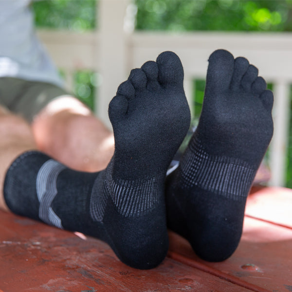 Injinji Run Crew Zehensocken Black