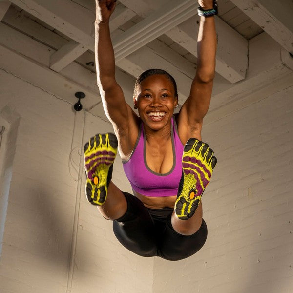 Vibram FiveFingers V-Run Femme Noir/Jaune/Rose