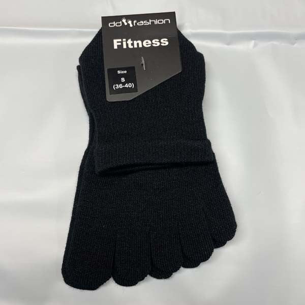 Fitness Zehensocken Schwarz
