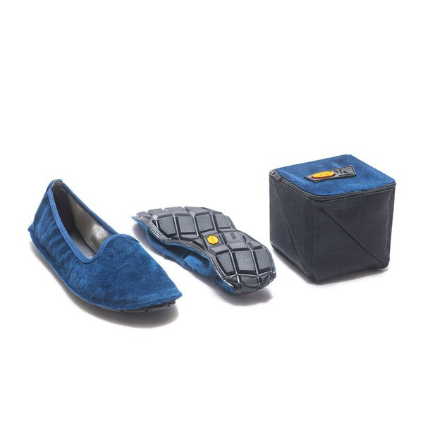 Vibram One Quarter Slip-on Damen Velvet Blau/Schwarz
