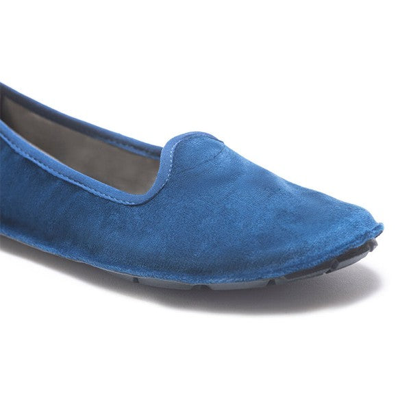 Vibram One Quarter Slip-on Damen Velvet Blau/Schwarz