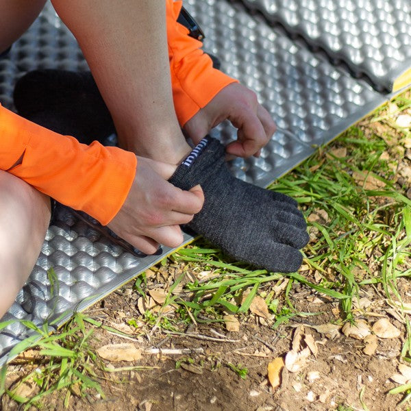 Injinji Liner Crew Wolle- Zehensocken Slate