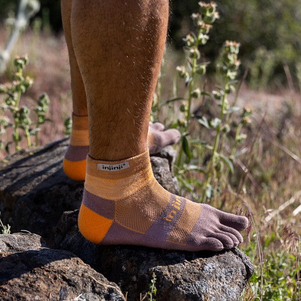 Injinji Trail Midweight Mini-Crew - Zehensocken Earth