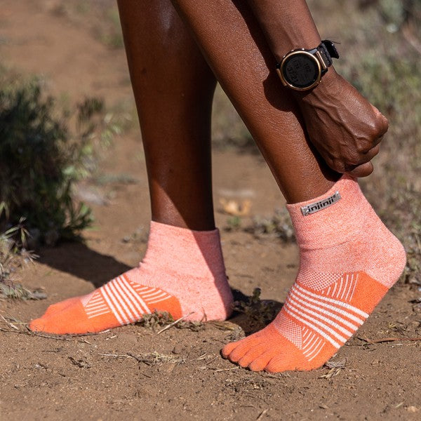 Injinji Damen Trail MDW Mini-Crew Geranium