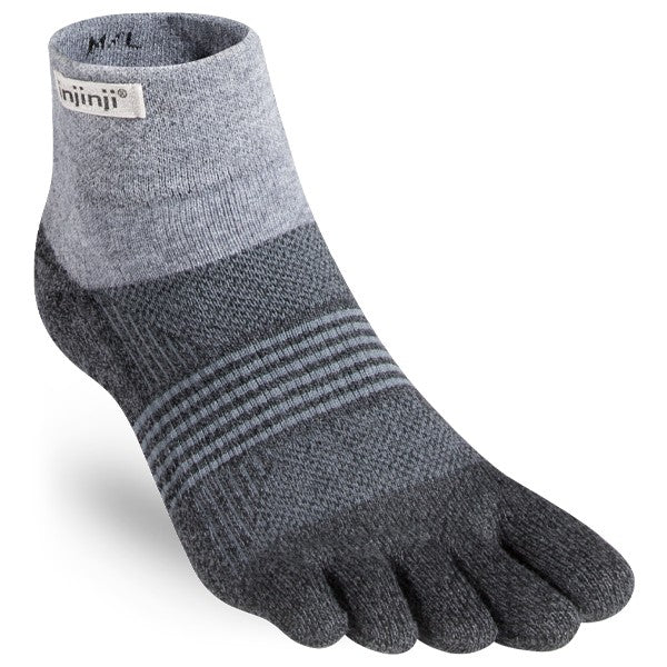 Injinji Damen Trail Mini-Crew Zehensocken  Granite