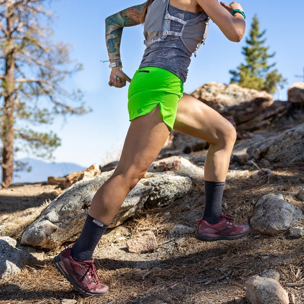 Pull mi-lourd Injinji Trail pour femme, couleur Granite