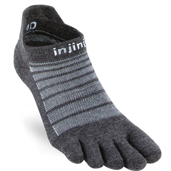 Injinji Run Nuwool No-Show - Zehensocken Slate