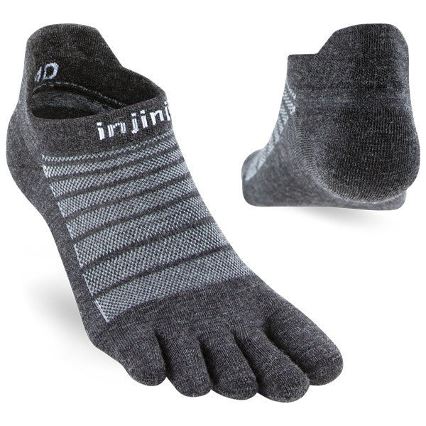 Injinji Run Nuwool No-Show - Zehensocken Slate