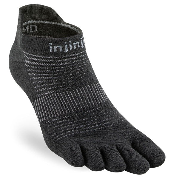 Injinji Run Lightweight No-Show Schwarz