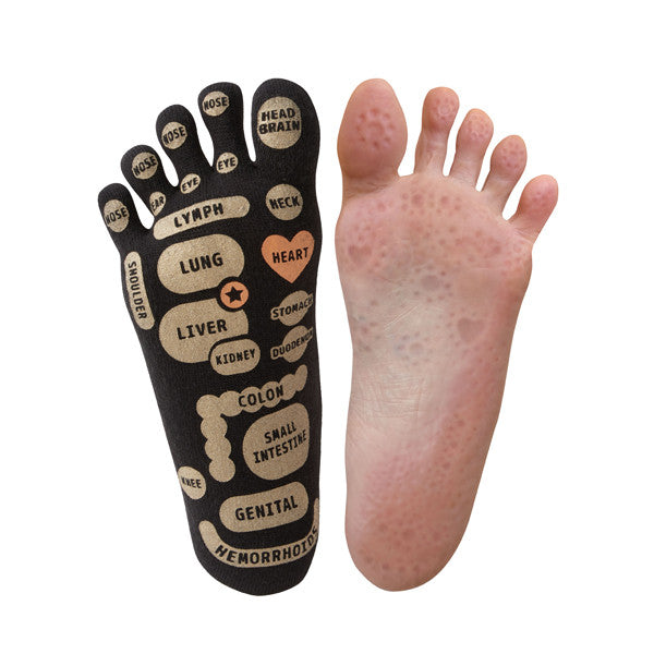 Zehensocken mit Reflexzonen