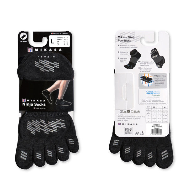 Ninja  Walking Zehensocken mit polsterung