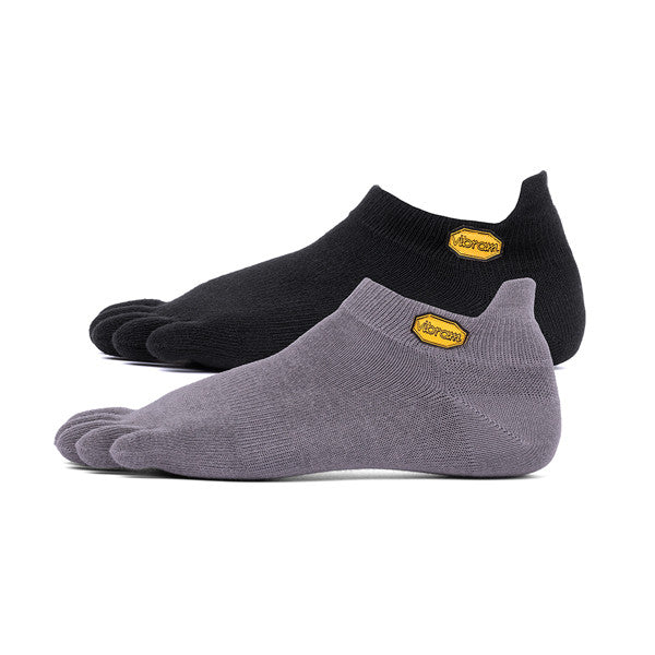 Vibram Fivefingers No -Show 2er Pack Schwarz/Grau