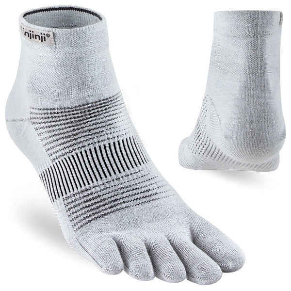 Injinji Run Lightweight Mini-Crew - Zehensocken Grau