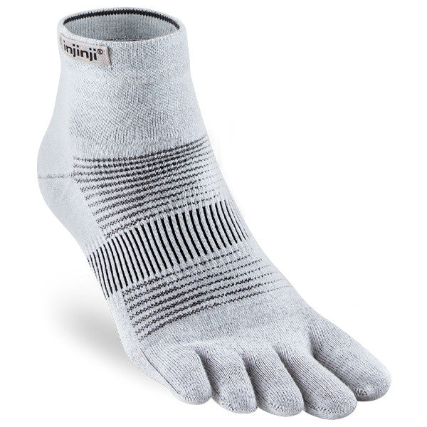 Injinji Run Lightweight Mini-Crew - Zehensocken Grau