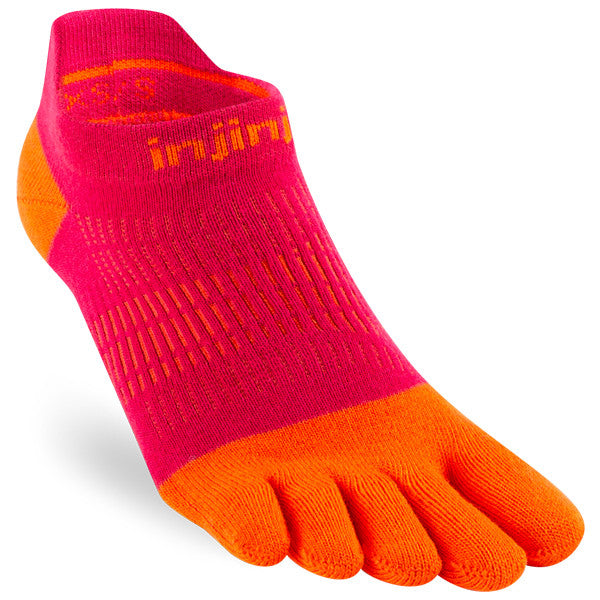 Injinji Women's Run Lightweight No-Show Chili