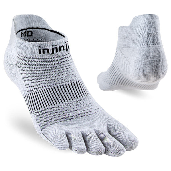 Injinji Women's Run Lightweight No-Show Grau