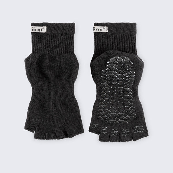 Injinji Pointe Studio Toeless Mini-Crew Schwarz