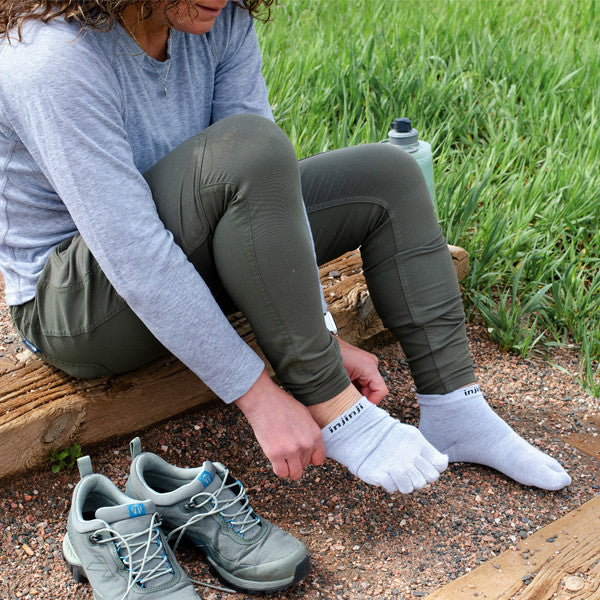 Injinji Liner Mini-Crew - Zehensocken Grau