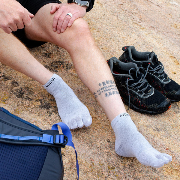 Injinji Liner Mini-Crew - Zehensocken Grau