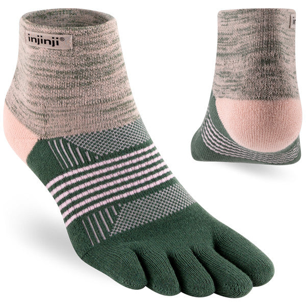 Injinji Women's Trail Mini-Crew Kelp