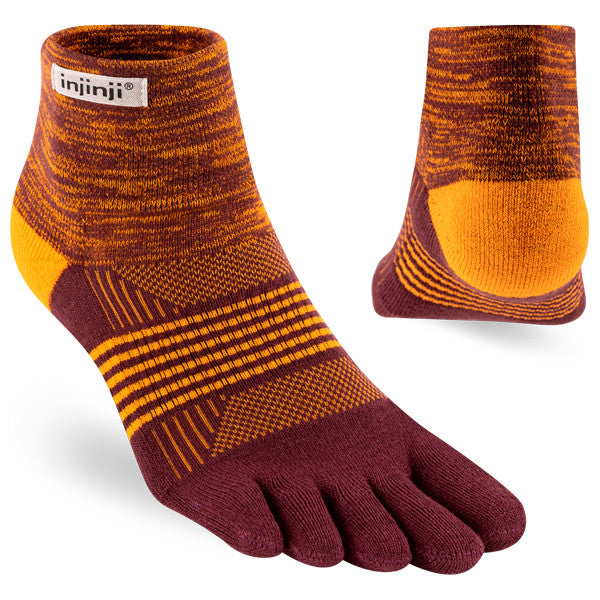 Injinji Damen Trail MIni-Crew  Zehensocken Solar