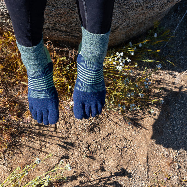 Injinji Damen Trail Mini-Crew Toe Socks Stargazer