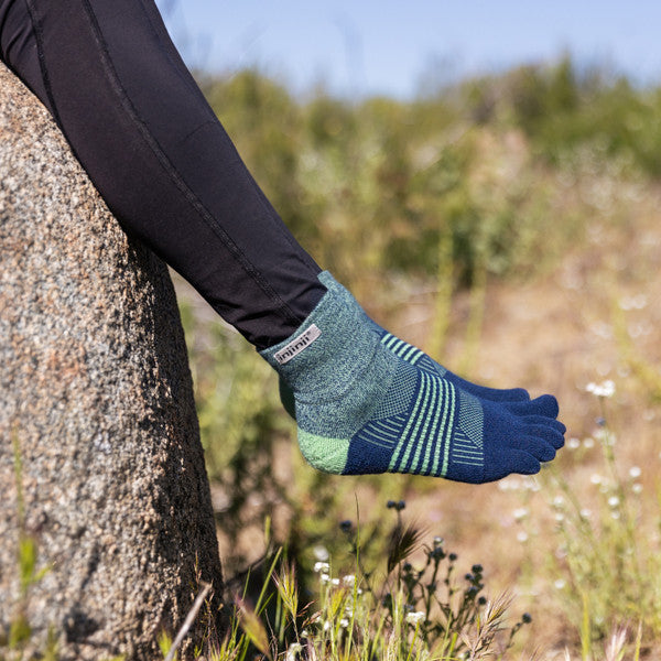 Injinji Damen Trail Mini-Crew Toe Socks Stargazer