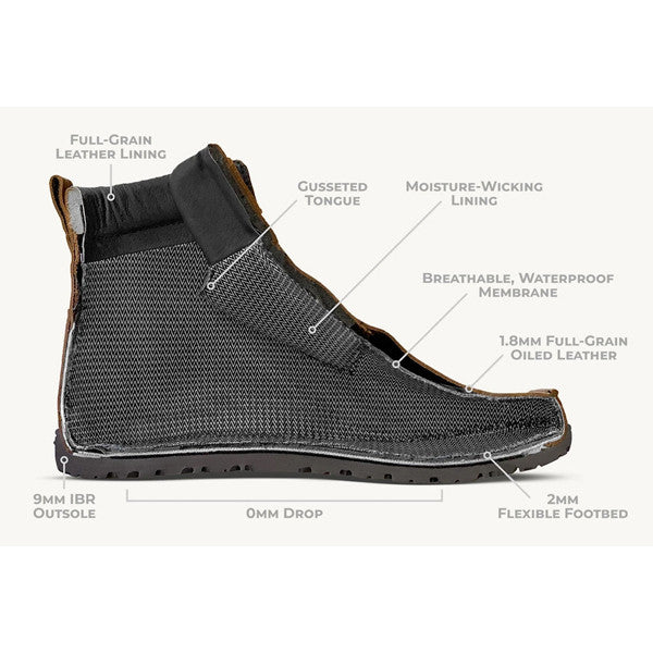Lems Boulder Boot Summit- Barfussschuhe  Coal