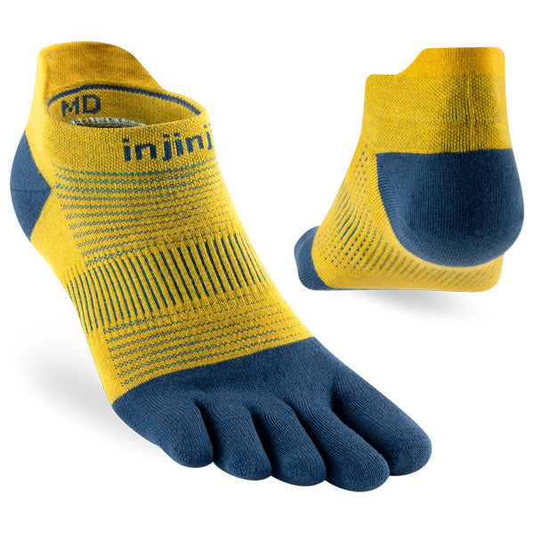Injinji Run Lightweight No-Show Jaune Royal