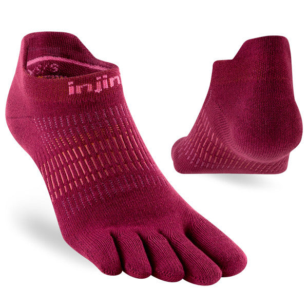 Injinji Women Run Lightweight No-Show Rote Beet