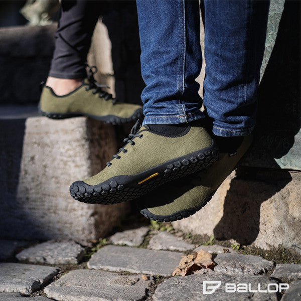 Ballop Barefoot Shoes Corso Olive