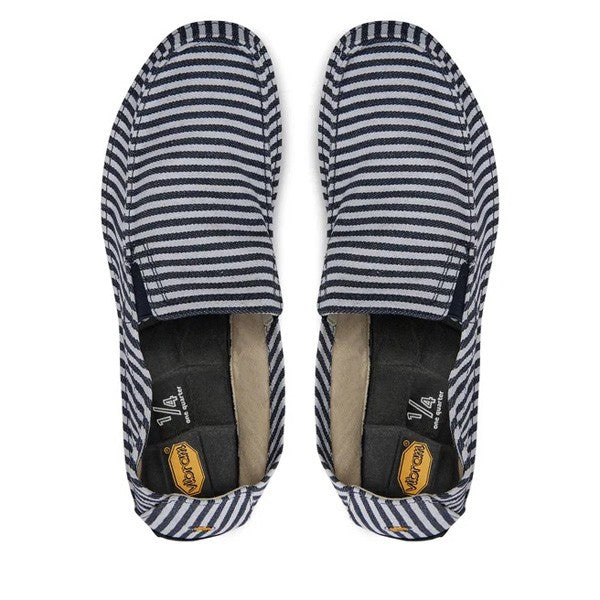 One Quarter Canvas Stripe Blau/Weiss