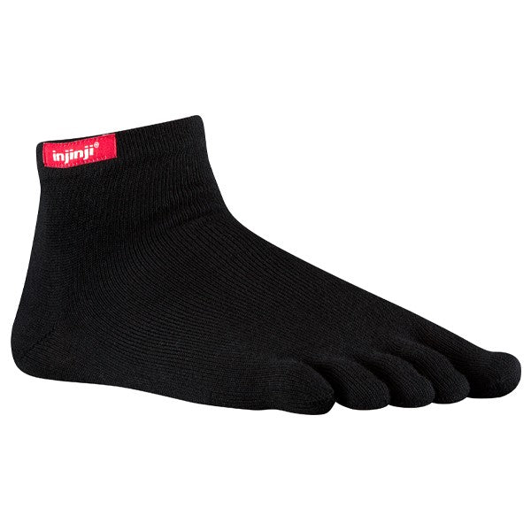 Injinji Sport Mini-Crew Schwarz
