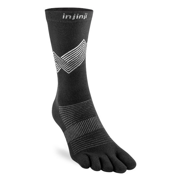Injinji Run Crew Zehensocken Black
